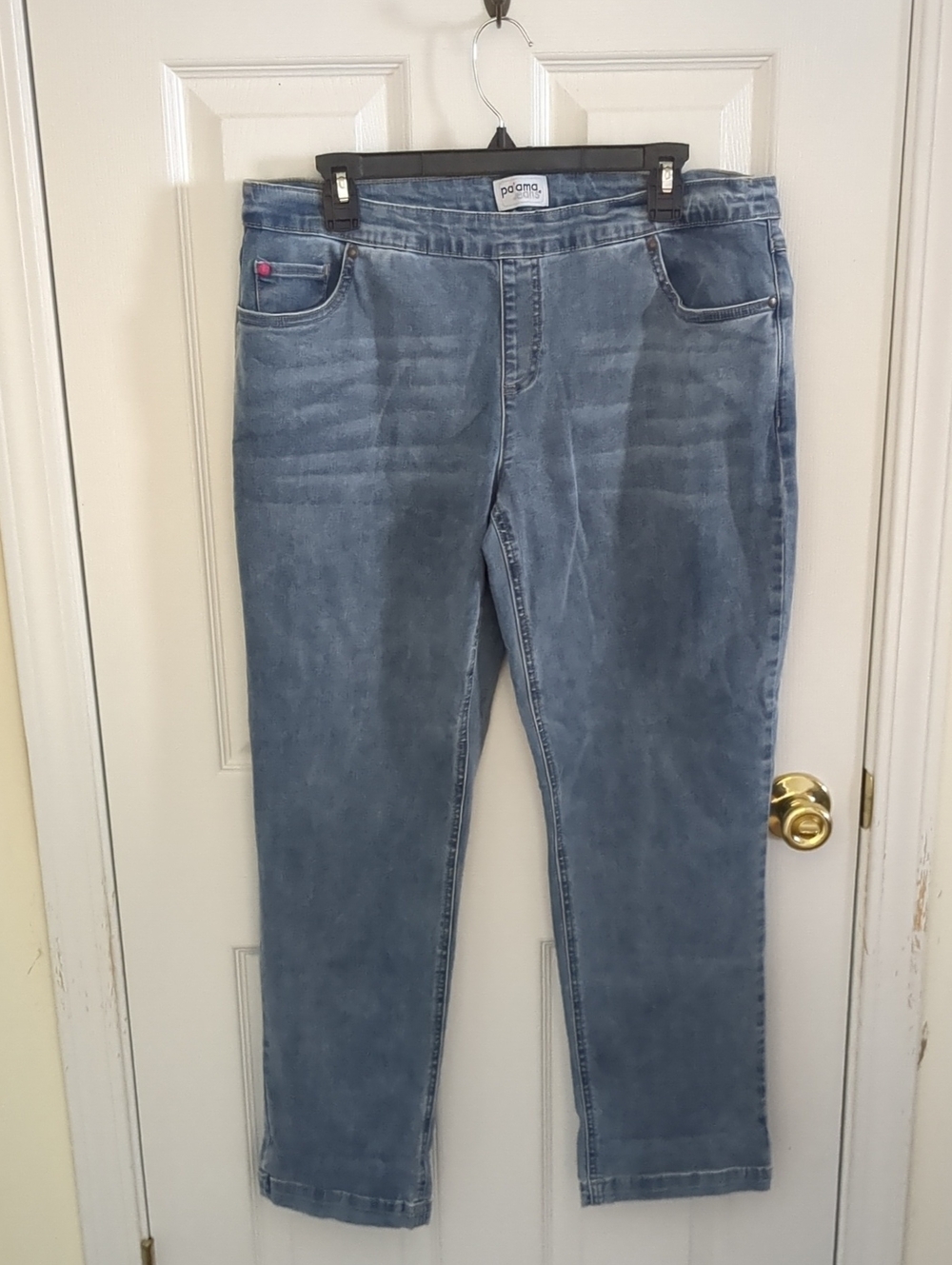Pajama Soft Stretch Women's Jeans — Light Blue- Size L